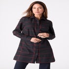 Kate Long-Sleeve Crisp Cotton-Blend Button-Front Tunic image number null