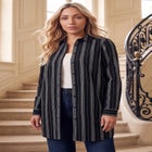 Kate Long-Sleeve Crisp Cotton-Blend Button-Front Tunic image number 0