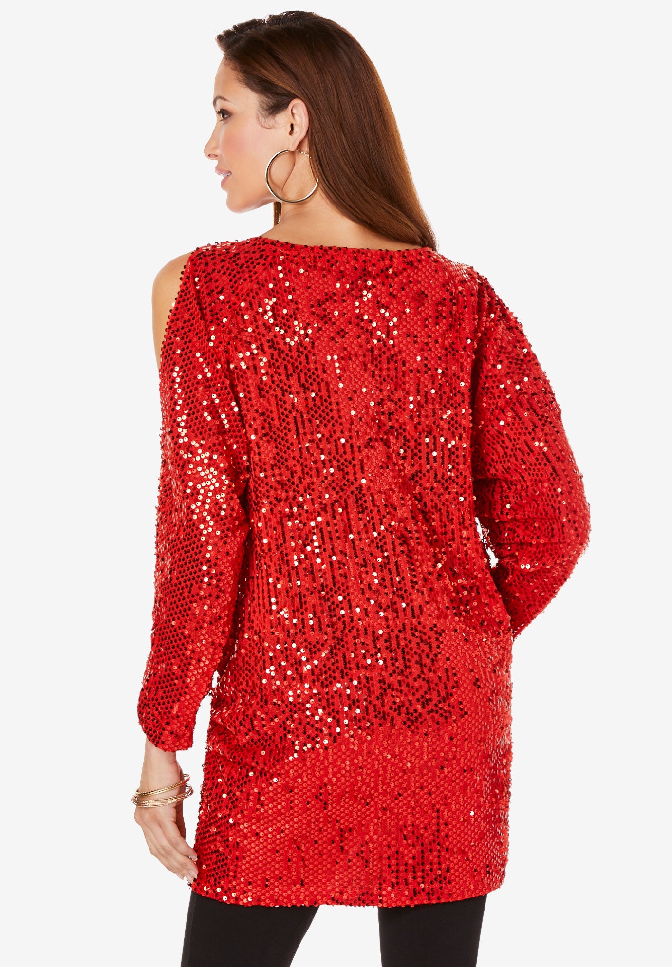 Cold-Shoulder Sequin Tunic image number 3