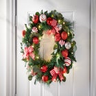 26" Pre-Lit Christmas Cheer Wreath image number null