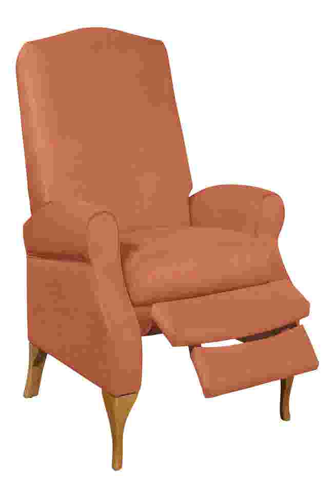350 lbs. Weight Capacity Faux Suede Recliner image number 0