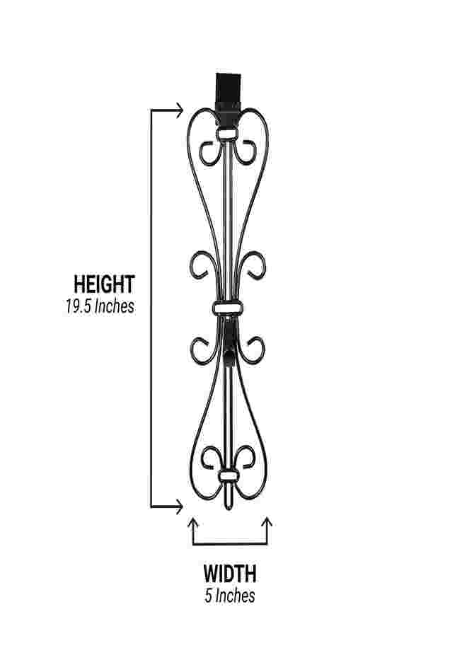 Adjustable Wreath Hanger for Door image number 1