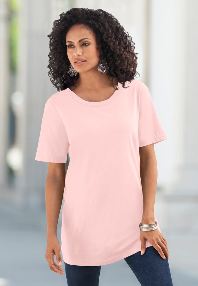 Plus Size Cotton Ultimate Crewneck Tee image number 4