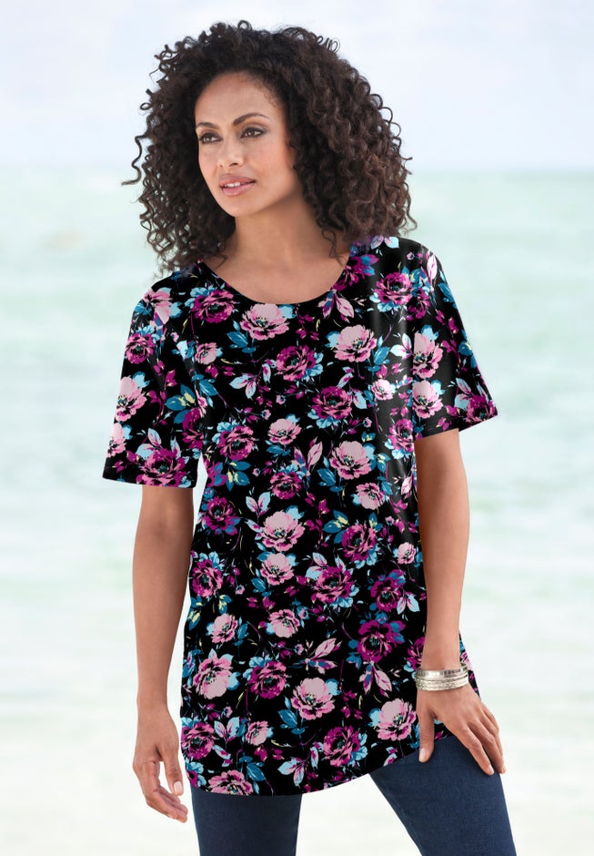 Plus Size Cotton Ultimate Crewneck Tee image number 6