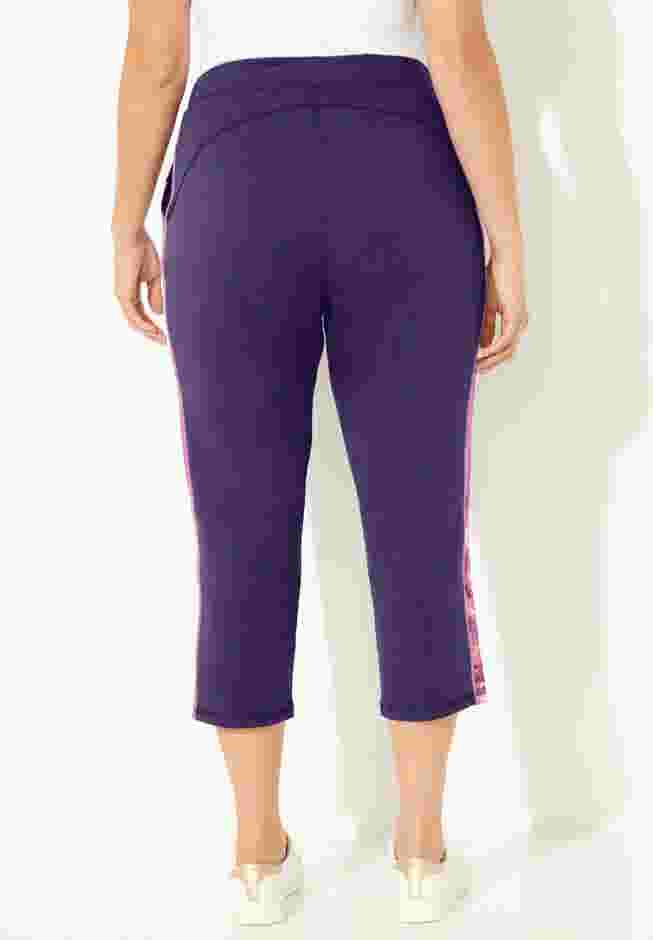Colorblock French Terry Capri image number 1