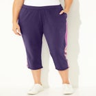 Colorblock French Terry Capri image number null