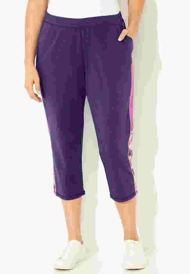 Colorblock French Terry Capri image number 0