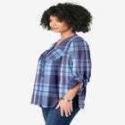 Plaid Henley Tunic image number null