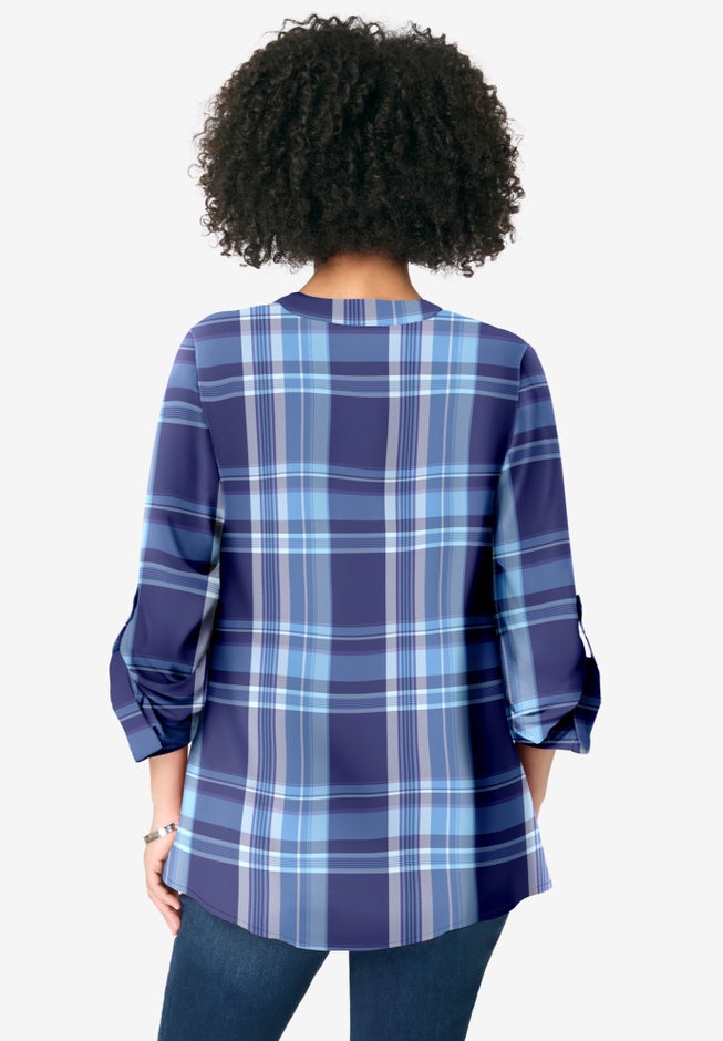 Plaid Henley Tunic image number 2