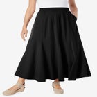 Wide Elastic Waist Skirt image number null