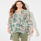 Beaded Beauty Asymmetrical Tunic image number null