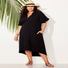 Gauze High-Low Sun Dress Cover Up image number null