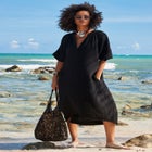 Gauze High-Low Sun Dress Cover Up image number null