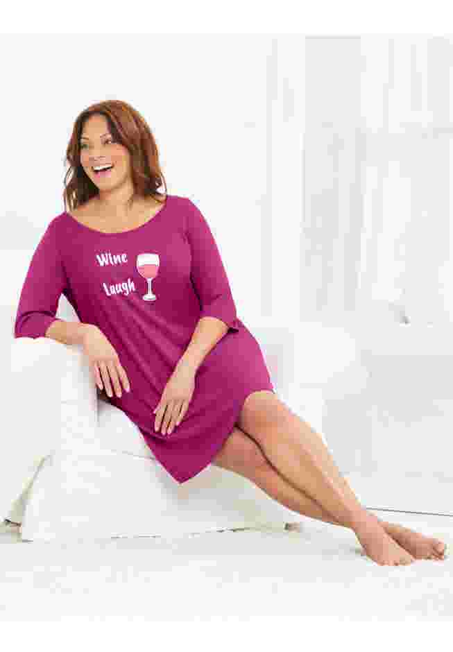Avenue Body Three-Quarter Sleeve Sleepshirt image number 5