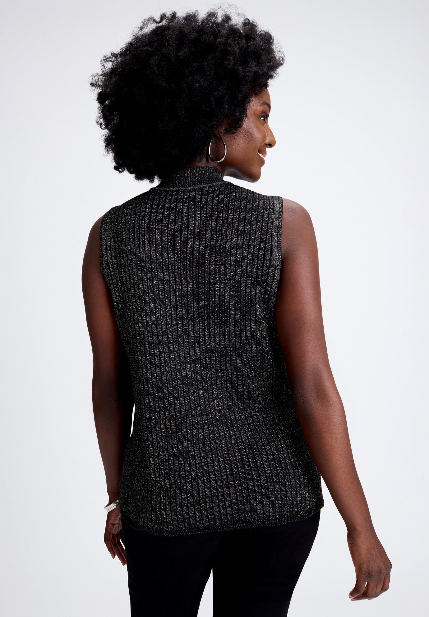 Ribbed Sleeveless Shell image number 1