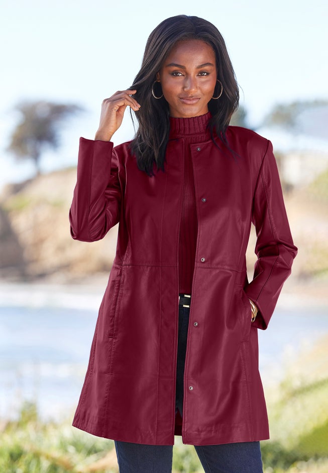 Three-Quarter Leather Jacket image number 0