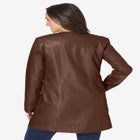 Three-Quarter Leather Jacket image number null
