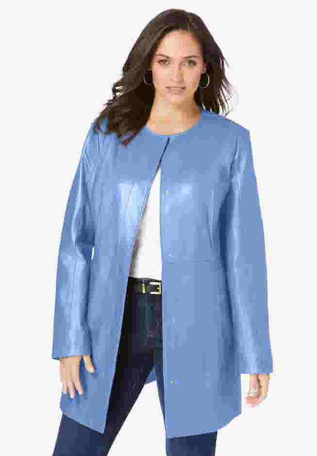 Three-Quarter Leather Jacket image number 0