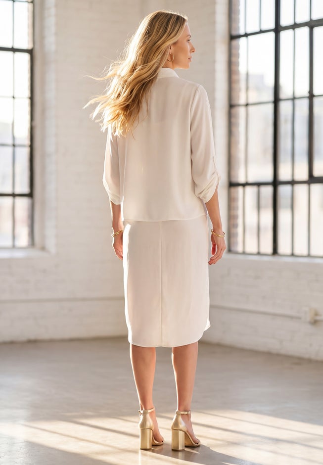 Roll Tab Jacket Dress image number 1