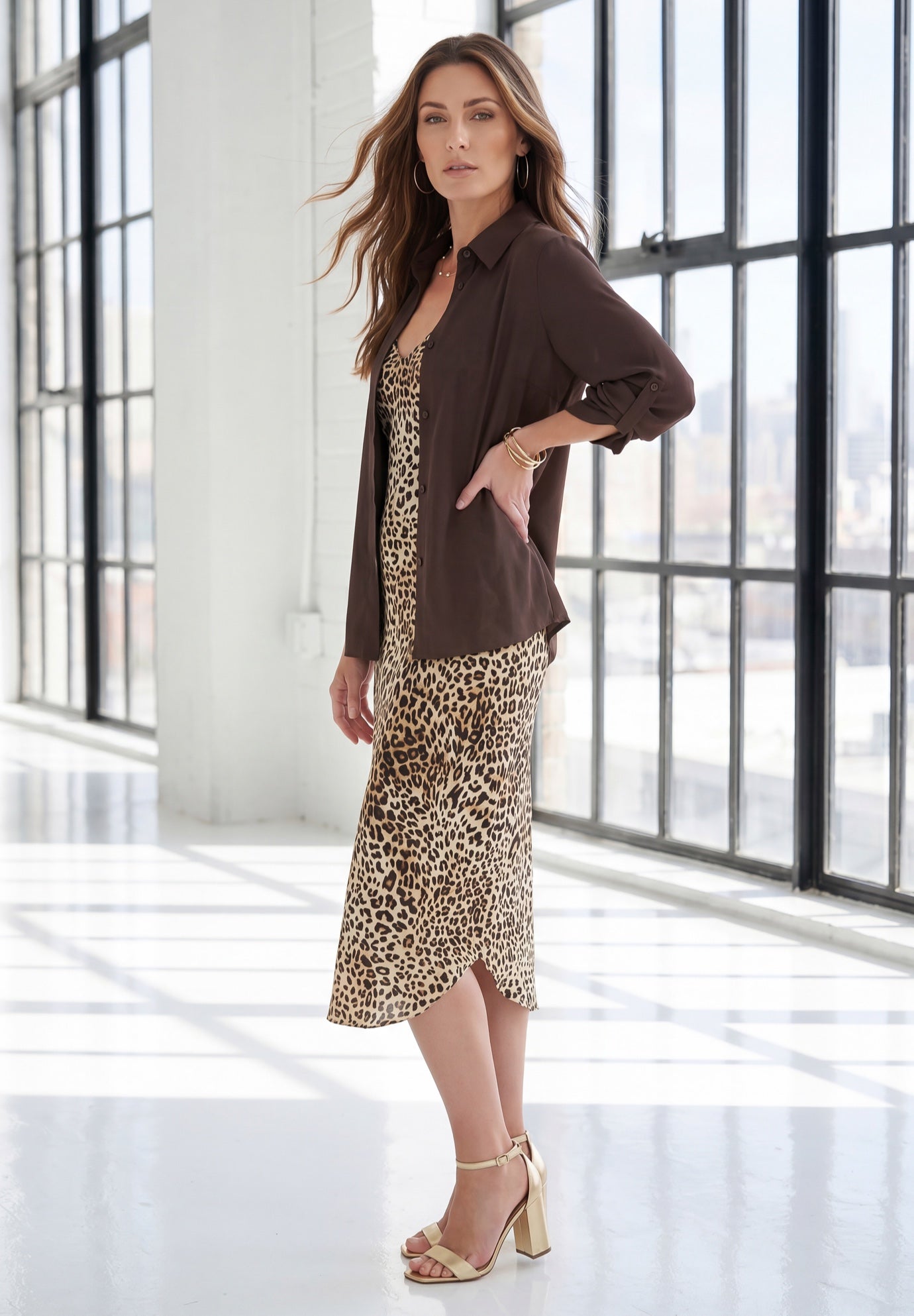 Roll Tab Jacket Dress image number 2