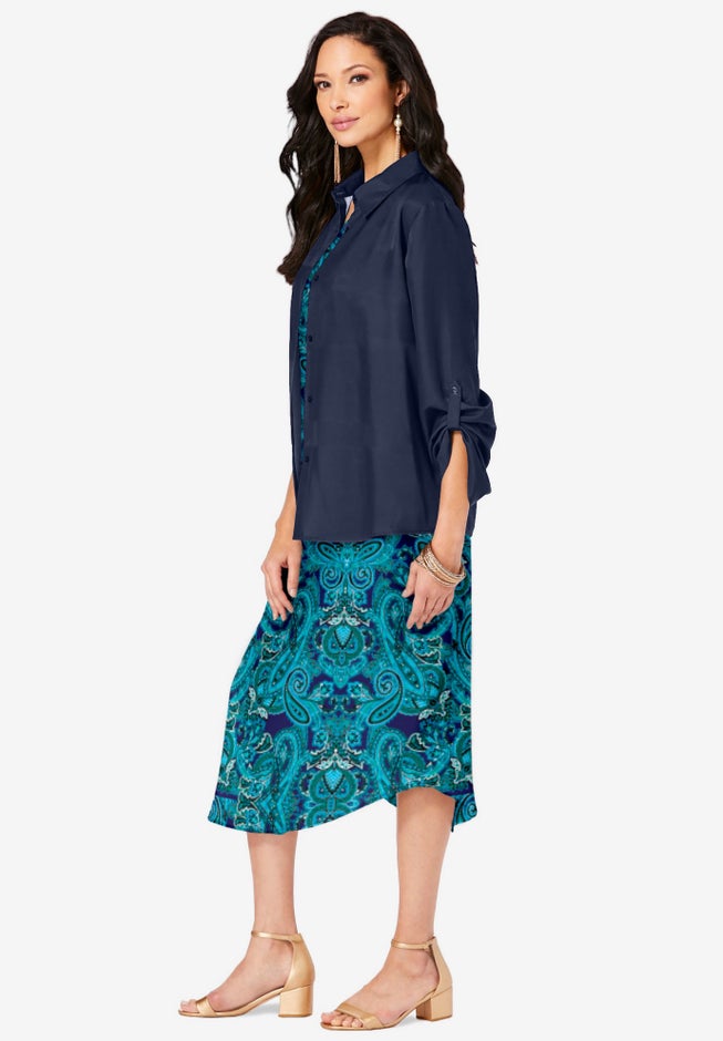 Roll Tab Jacket Dress image number 2