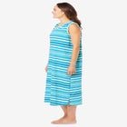 Long Sleeveless Sleepshirt image number null