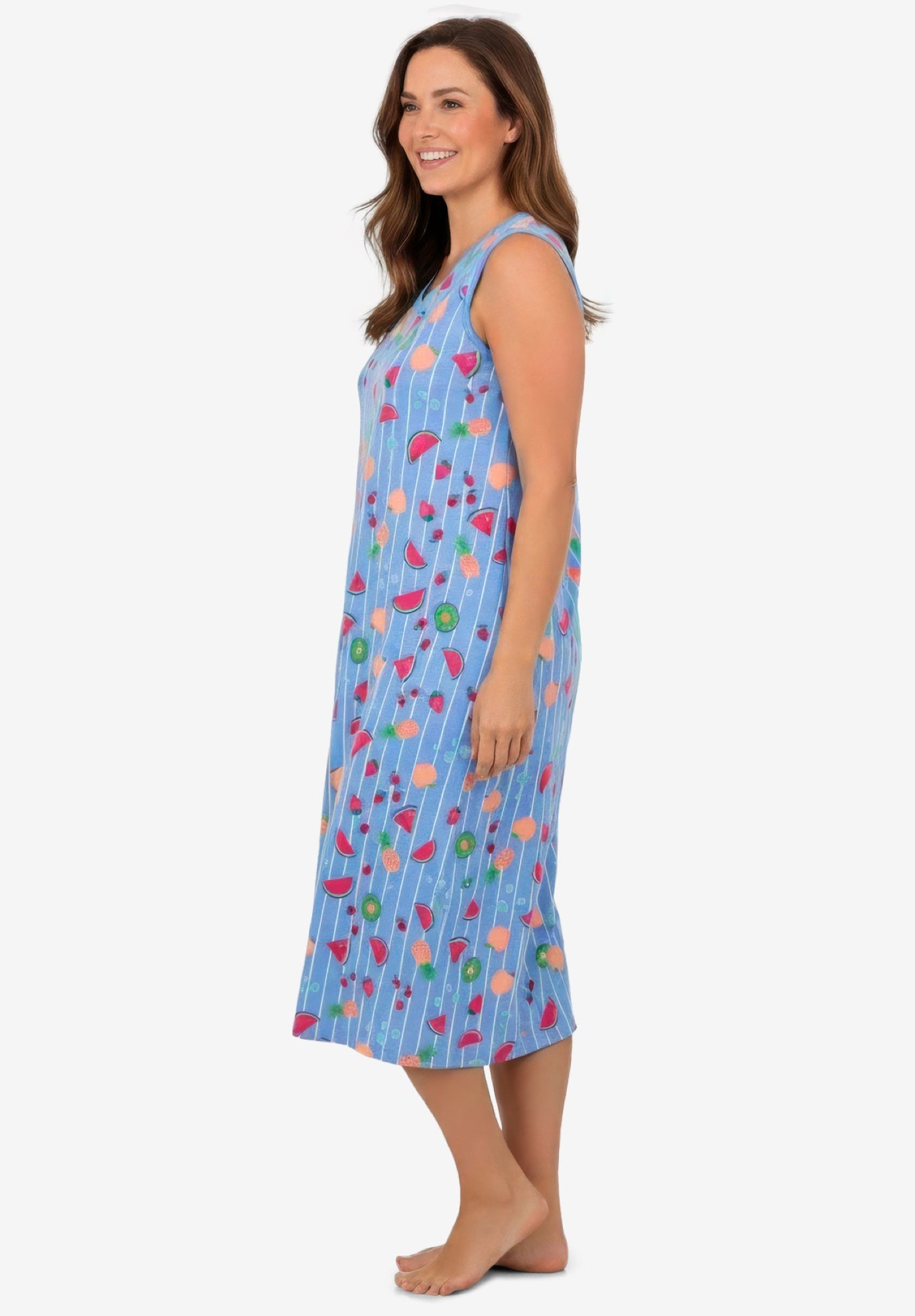 Long Sleeveless Sleepshirt image number 2