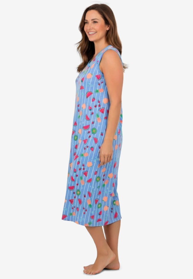 Long Sleeveless Sleepshirt image number 2