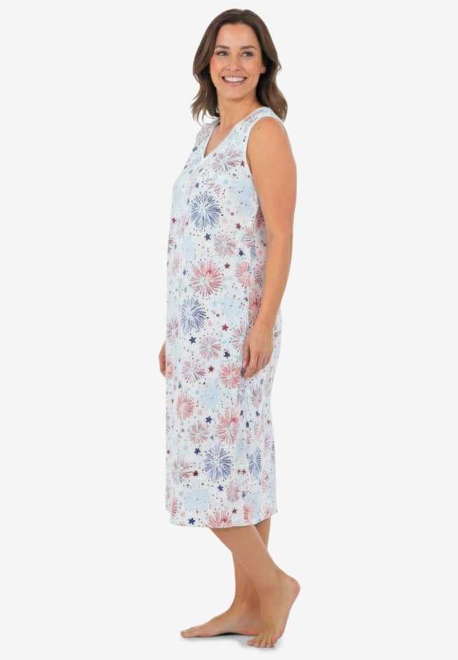 Long Sleeveless Sleepshirt image number 2