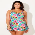 Chlorine Resistant Flowy Swimdress image number null