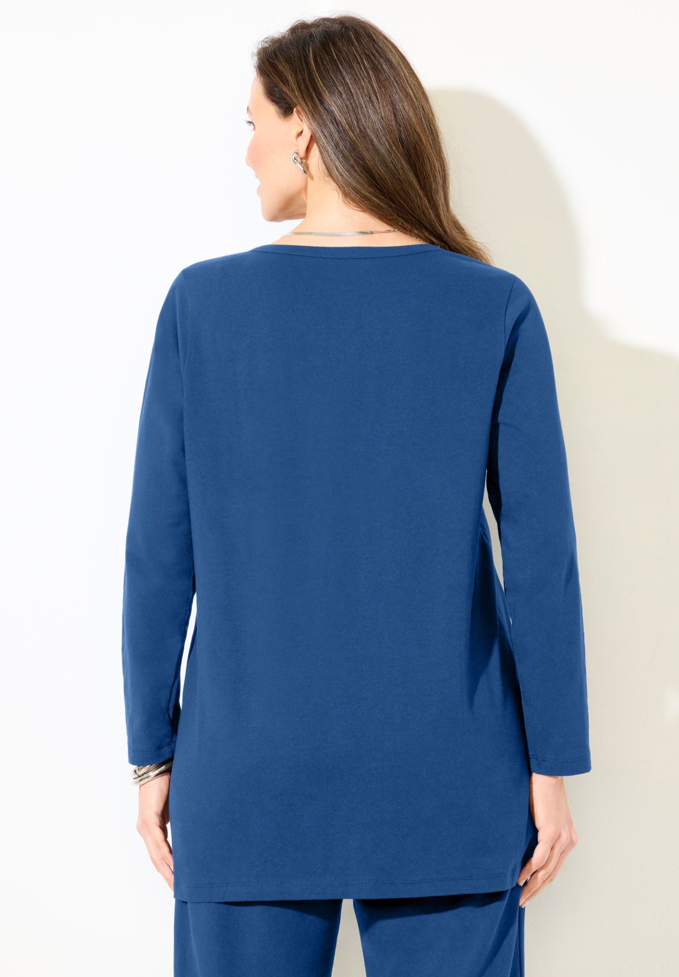 Suprema® Studio V-Neck Henley Top image number 1