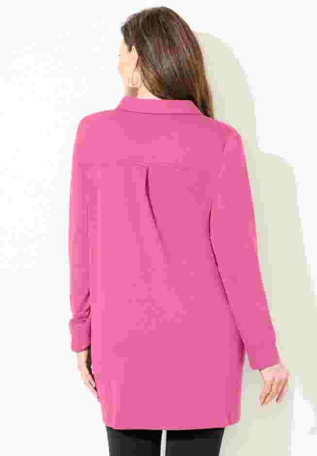 Cloud Knit French Terry Collared Tunic image number 2