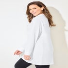 Cloud Knit French Terry Collared Tunic image number null