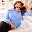 Cloud Knit French Terry Collared Tunic image number null