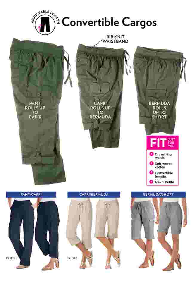 Convertible Length Cargo Capri/Bermuda image number 4