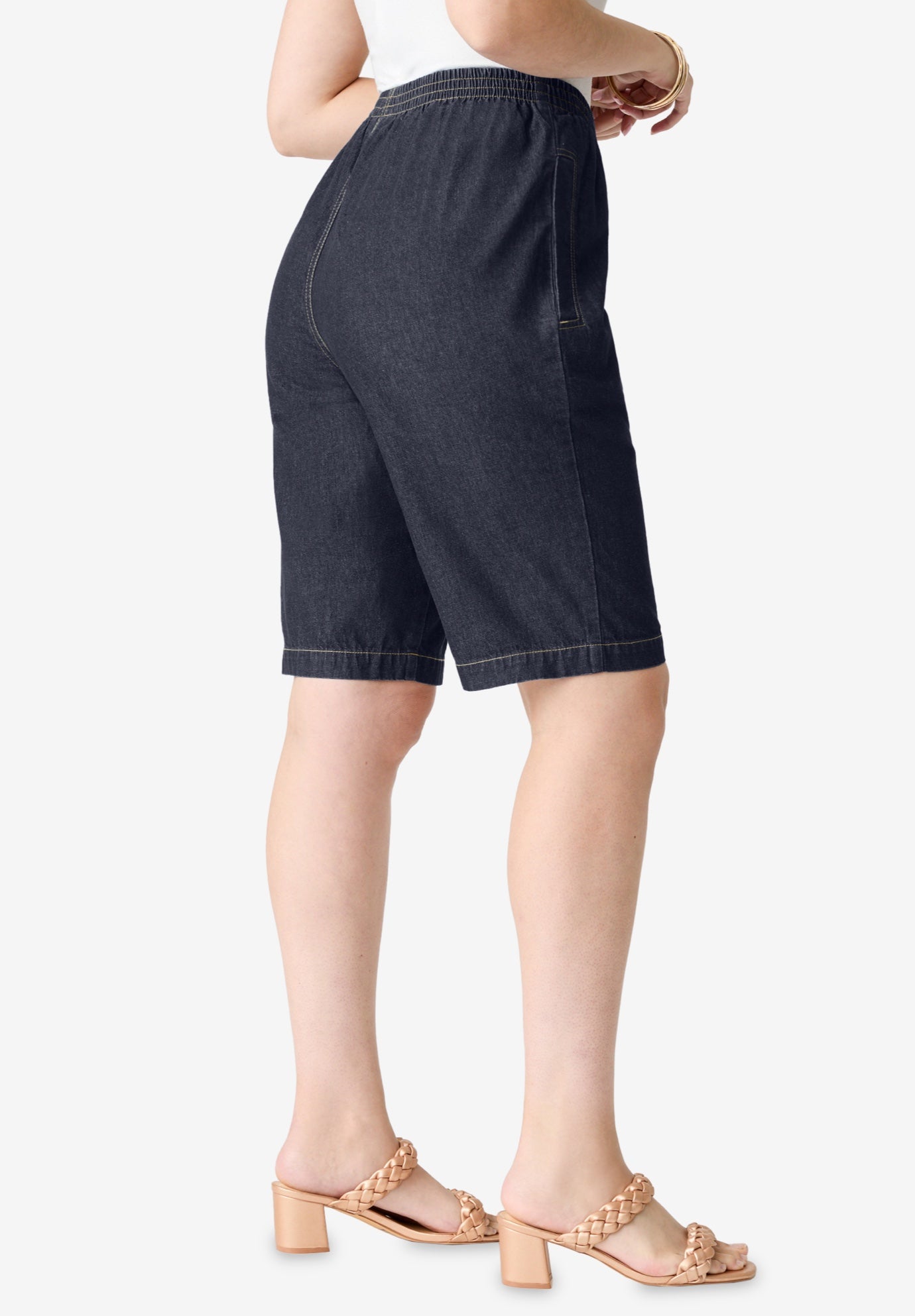 Plus Size Easy-Wear Bermuda Short image number 2