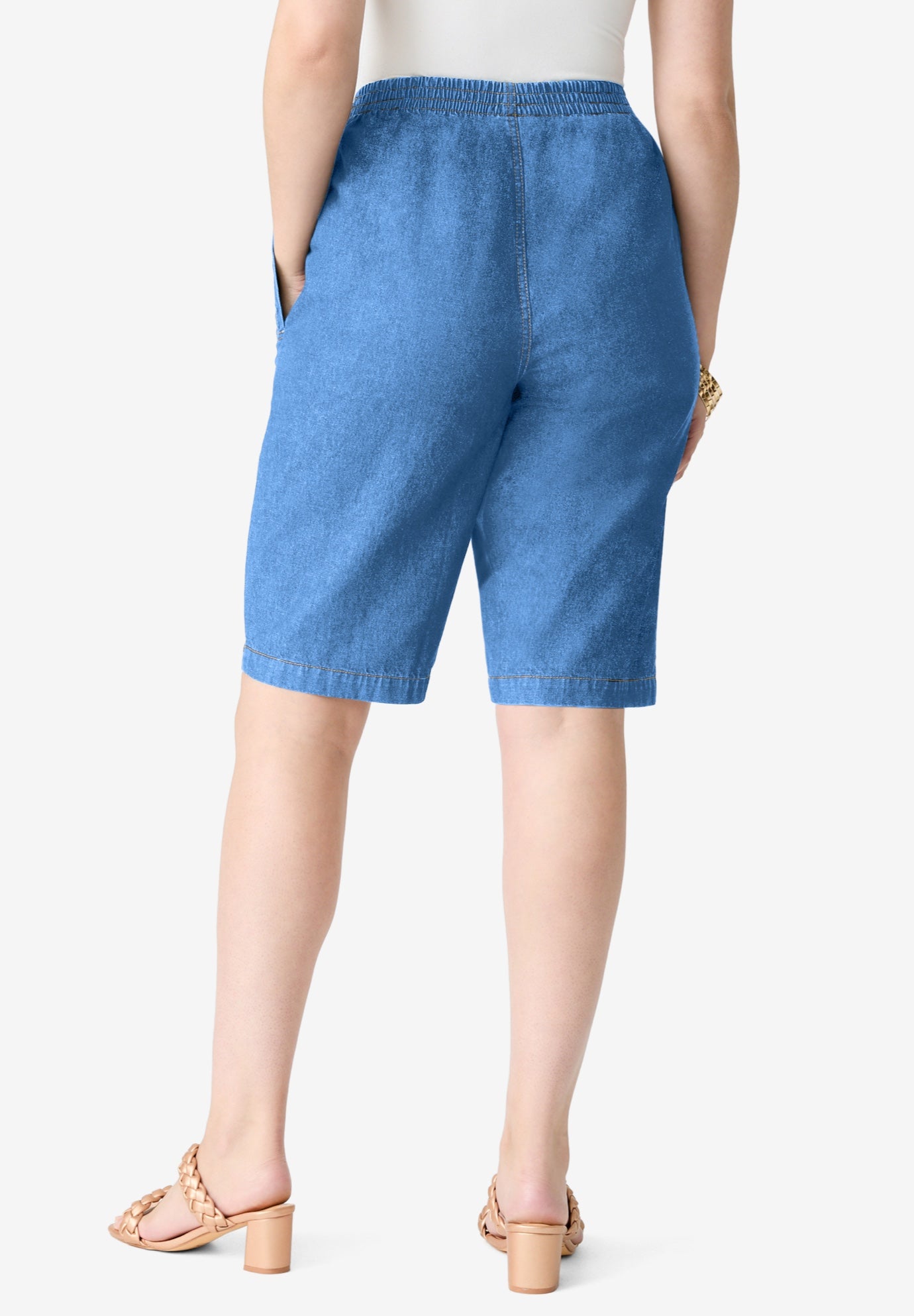 Plus Size Easy-Wear Bermuda Short image number 1