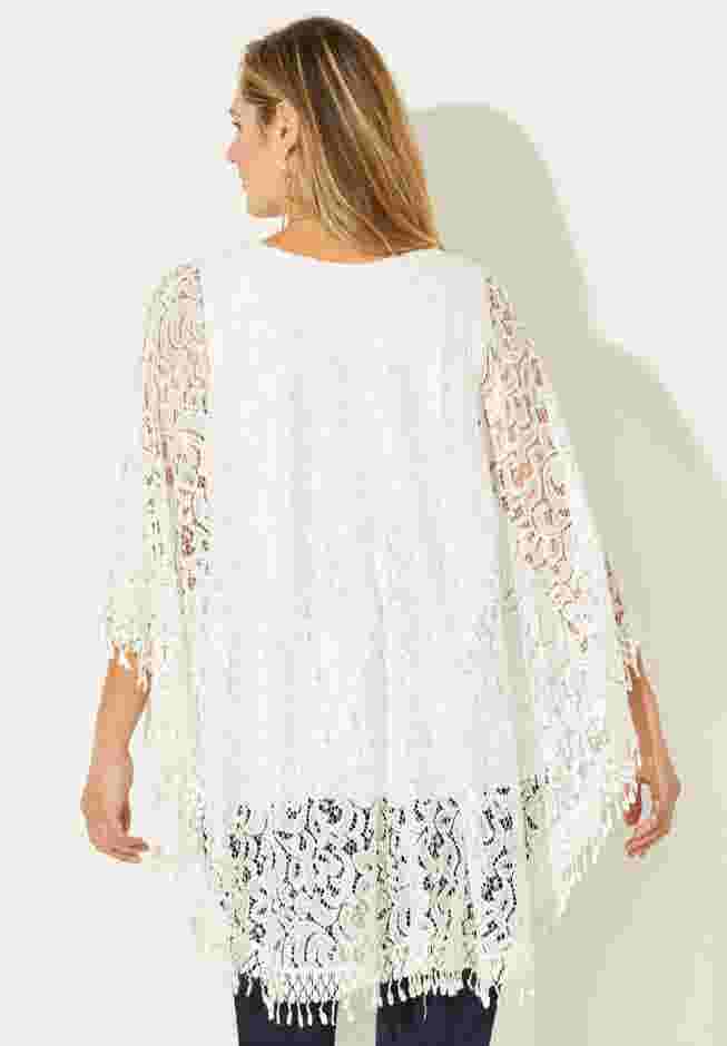 AnyWear Stretch Lace Poncho image number 1