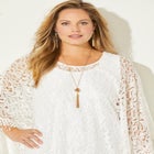 AnyWear Stretch Lace Poncho image number null
