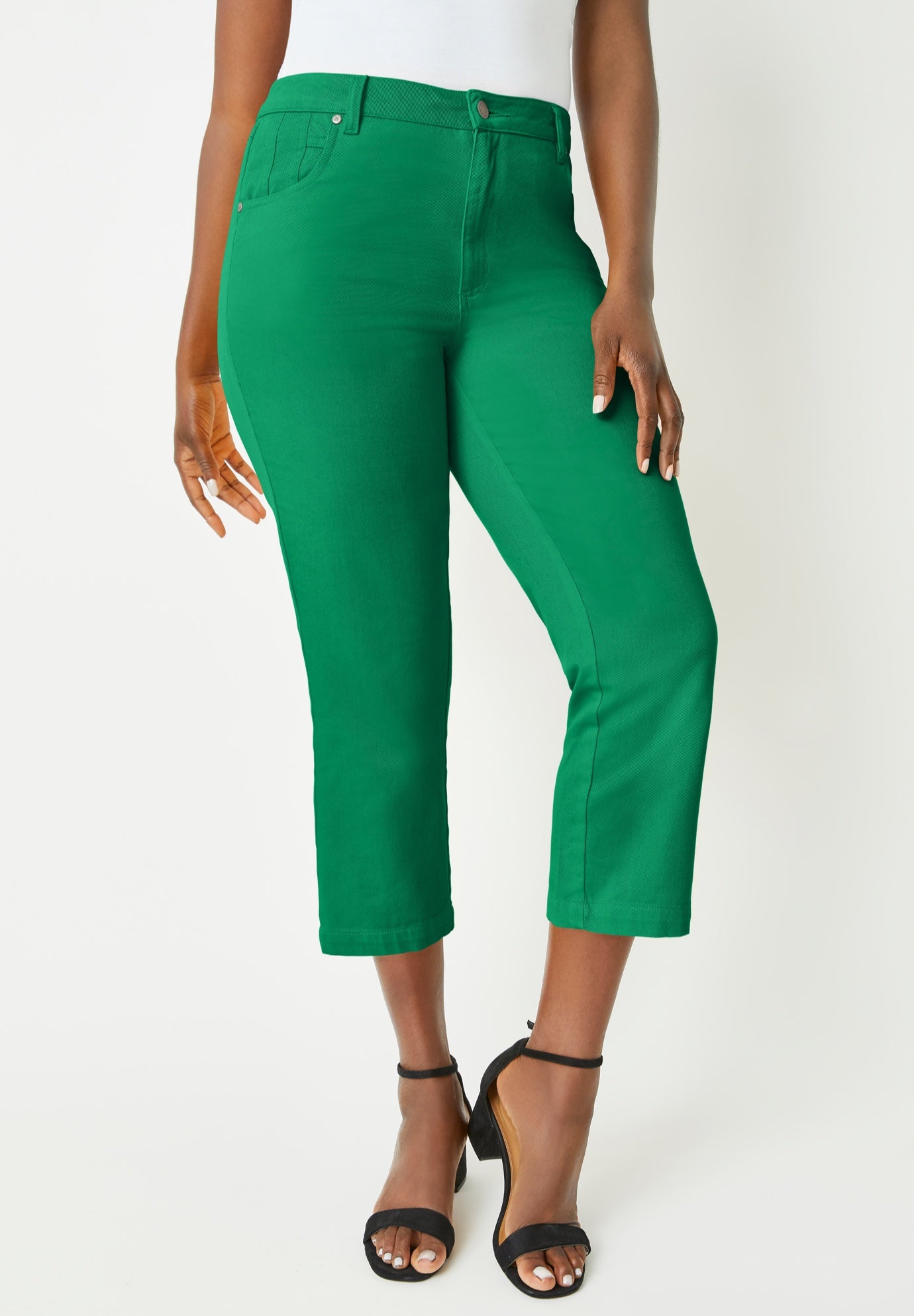Classic Cotton Denim Capri image number 0