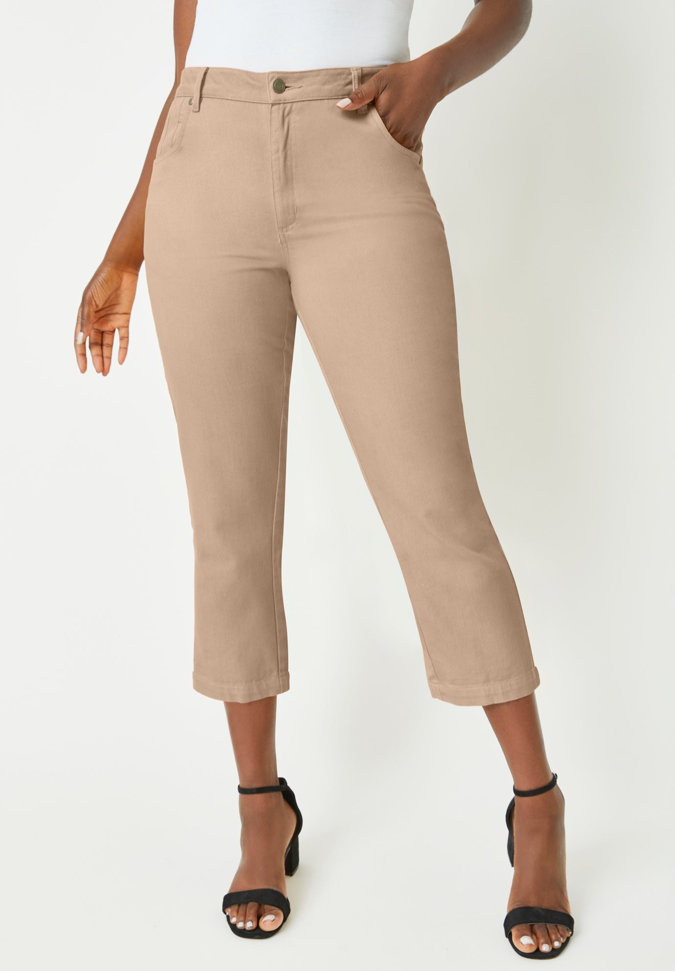 Classic Cotton Denim Capri image number 0