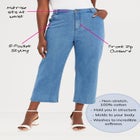 Classic Cotton Denim Capri image number null