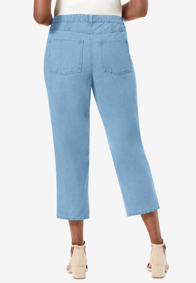 Classic Cotton Denim Capri image number 1