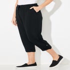 Cloud Knit French Terry Roll Tab Capri image number null