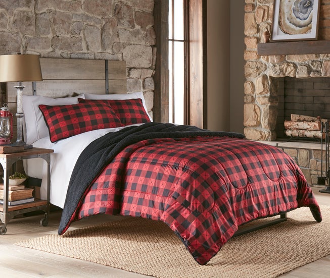 Reversible Micro Flannel® Sherpa 3-Pc. Comforter Set image number 2