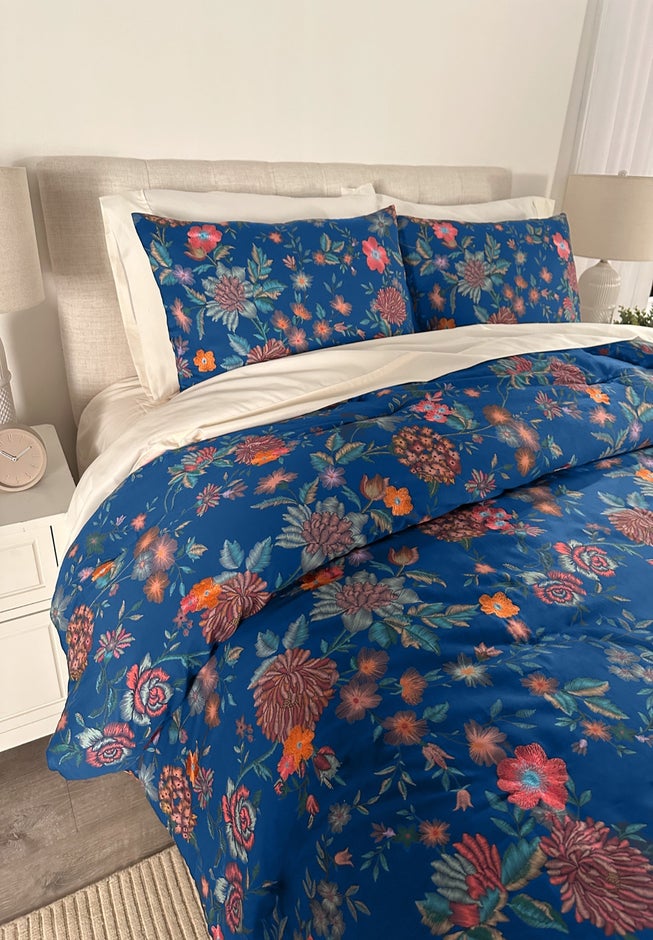 Embroidered Printed 3-Pc. Comforter Set image number 1