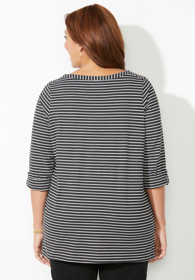 Suprema® Boatneck Tunic Top image number 1