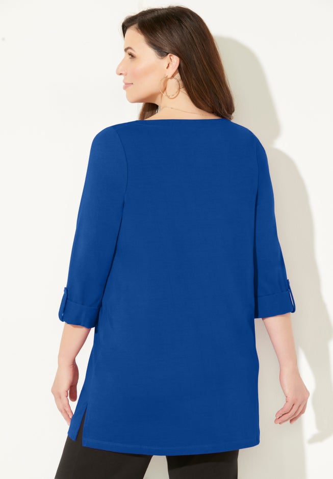 Suprema® Boatneck Tunic Top image number 1