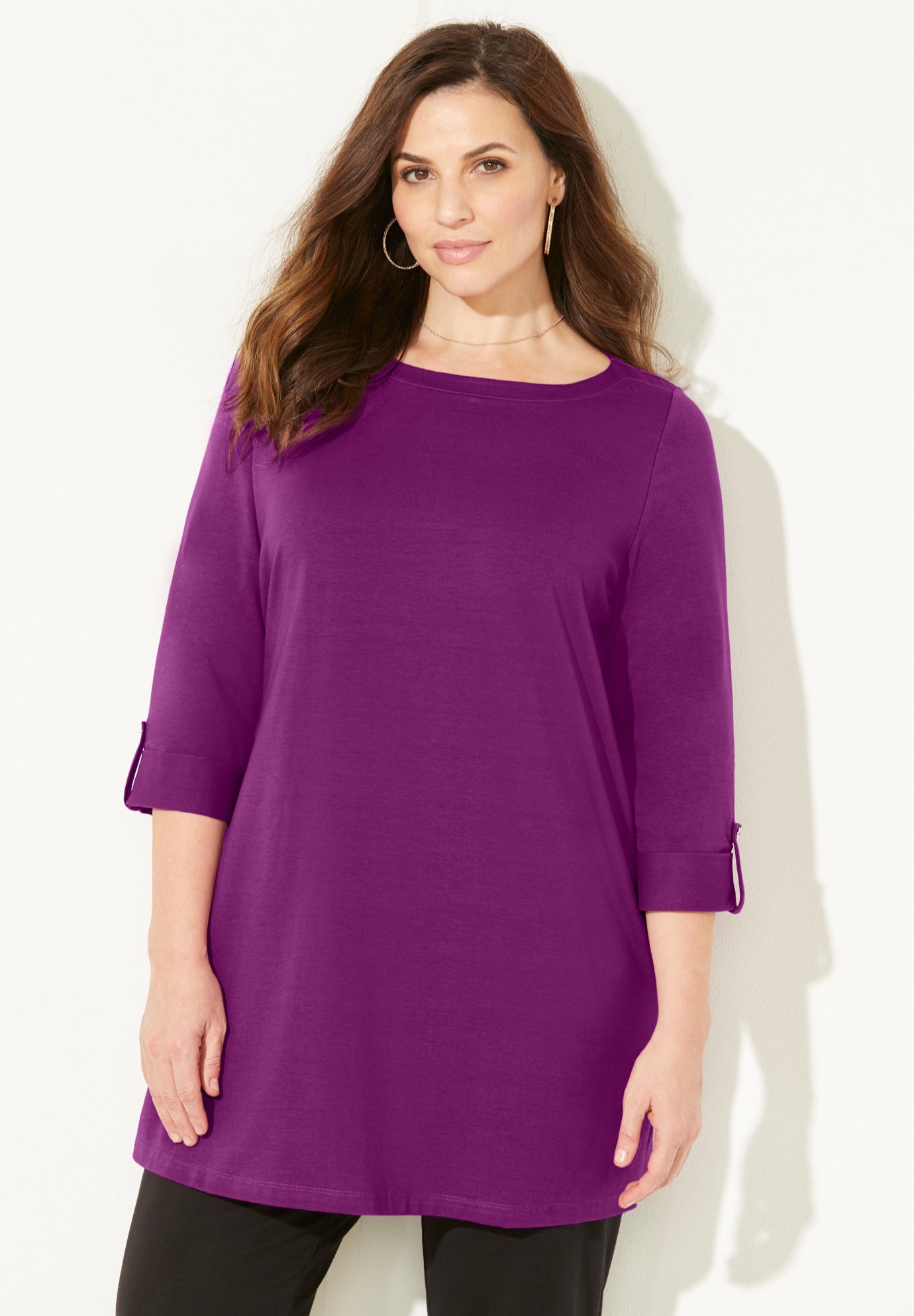Suprema® Boatneck Tunic Top image number 0