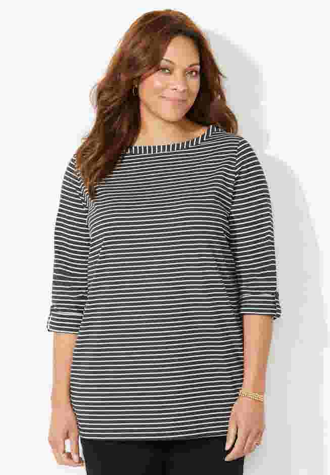 Suprema® Boatneck Tunic Top image number 0
